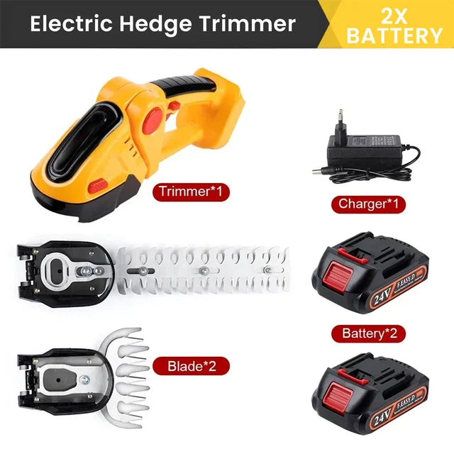 2-in-1 Electric Hedge Trimmer